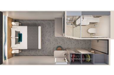 Inside Stateroom, Norwegian Luna