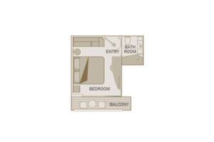 Balcony Suite Floor Plan, Scenic Diamond