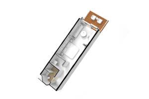 Deluxe Veranda Suite floor plan, Seven Seas Explorer