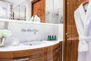 Deluxe French Balcony Bathroom, S.S. Joie de Vivre, Uniworld