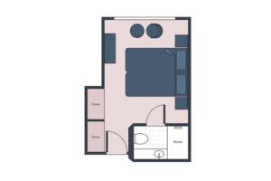 Classic Stateroom Floor Plan, River Princess, Uniworld