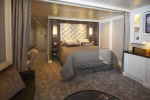 Serenity Suite Bedroom, Seven Seas Splendor