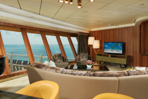 3 Bedroom Garden Villa Living Room, Norwegian Dawn