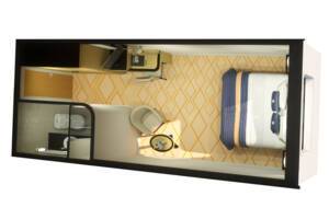 Britannia Oceanview Floor Plan, Queen Mary 2, Cunard