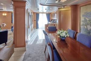 Grand Suite Dining Area, Queen Elizabeth, Cunard