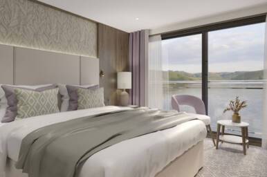 Stern Cabin, Diamond Deck, MS Riviera Rose, Riviera Travel - Configuration may vary