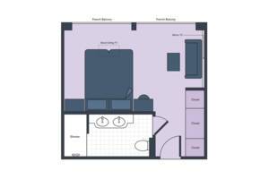 Suite Floor Plan, S.S. Joie de Vivre, Uniworld