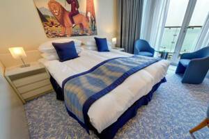 Superior Balcony Cabin Bedroom, Balmoral, Fred. Olsen Cruise Lines