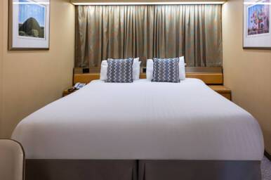 Inside Bedroom, Arcadia, P&O Cruises -  Image based on an C152, configuration may differ