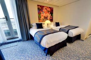 Balcony Cabin Bedroom, Balmoral, Fred. Olsen Cruise Lines