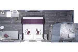 Deluxe Inside floor plan, Celebrity Apex