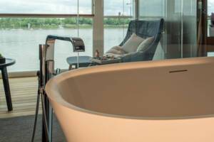 Bath Tub View, Royal Owner's Suite, Scenic River Cruising