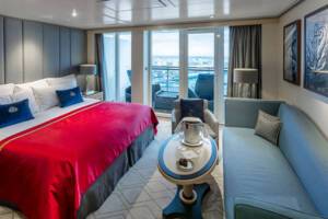 Princess Grill Bedroom & Lounge Area, Queen Mary 2, Cunard