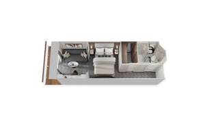 Deluxe Suite Layout (G1), Seven Seas Grandeur