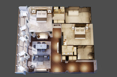 Sky Suite Floorplan, Sun Princess, Princess Cruises