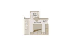Balcony Suite (A), Floor Plan, Scenic Jade, Scenic River Cruises