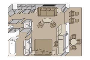 Neptune Suite Floorplan, Rotterdam