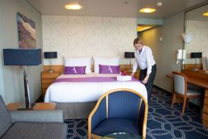 Junior Suite Bedroom, Ambience, Ambassador Cruise Line