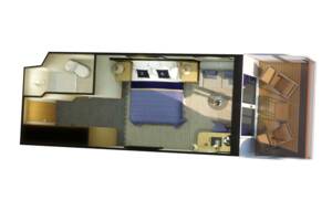 Britannia Balcony Floor Plan, Queen Victoria, Cunard