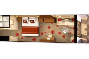 Princess Grill Floor Plan, Queen Anne, Cunard
