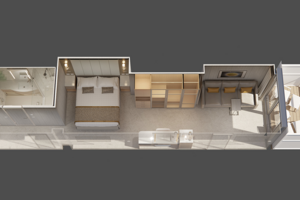 Mini Suite Floorplan, Sun Princess, Princess Cruises