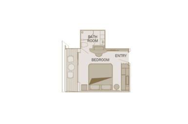 Balcony Suite Floorplan, Scenic Ruby - Configuration may vary