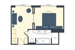 Grand Suite Floor Plan, S.S. La Venezia, Uniworld