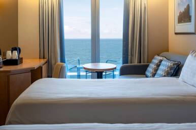 Deluxe Balcony Bedroom Twin Configuration, Arcadia, P&O Cruises