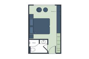 Deluxe Stateroom Floor Plan, S.S. Bon Voyage, Uniworld