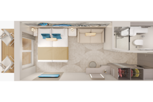Balcony Stateroom Floor plan, Norwegian Prima