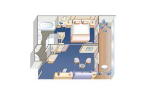 Penthouse Suite, Floor Plan, Sky Princess, Princess Cruises