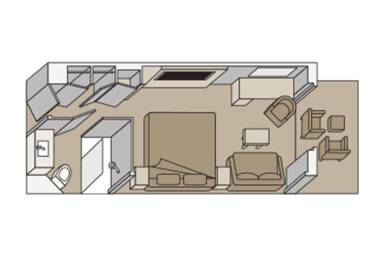 Verandah Stateroom Floorplan, Nieuw Statendam