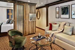 Owners Suite, Living Area, Seabourn Venture