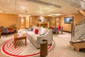 Duplex Suite Lounge Area, Queen Mary 2, Cunard