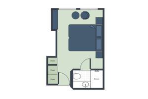 Deluxe Stateroom Floor Plan, River Duchess, Uniworld