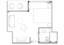 Deluxe Balcony Cabin Floorplan, Diamond Deck, MS Riviera Rose, Riviera Travel - Configuration may vary.