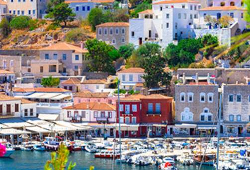 A panoramic view of Hydra