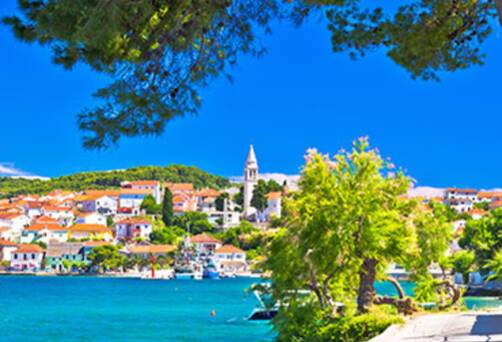 A panoramic view of Zadar