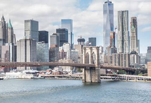 A panoramic view of New York