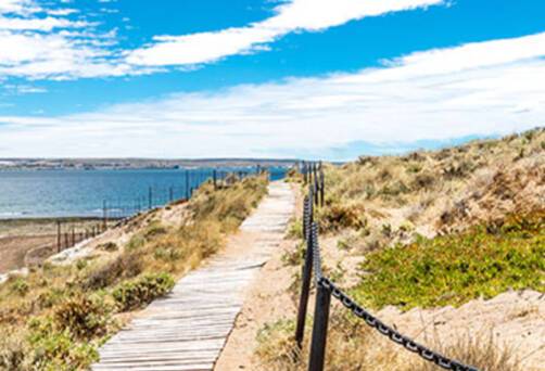 A panoramic view of Puerto Madryn