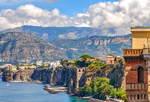 A panoramic view of Sorrento