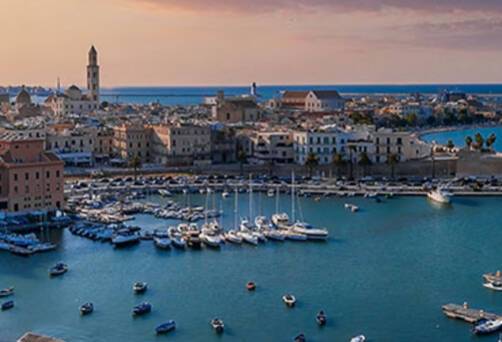 A panoramic view of Bari