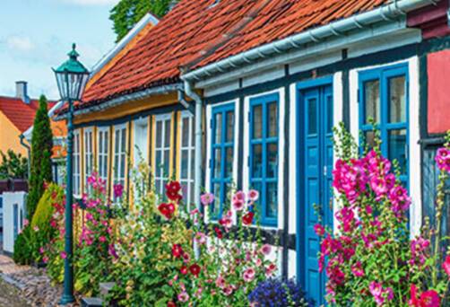 A traditional town houses in Ronne