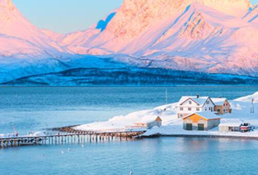 A wooden pier in Tromso