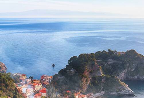 A panoramic view of Giardini Naxos