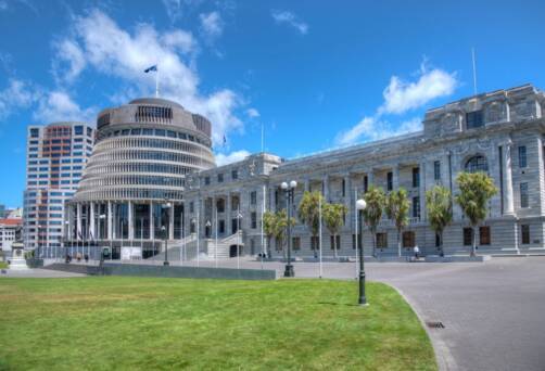 Beehive and Parliament building