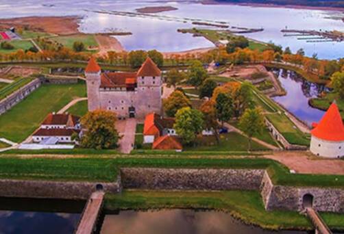 An aerial view of Saaremaa