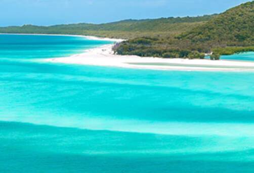 A panoramic view of the Whitsunday Islands