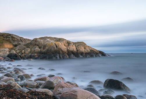 Pebbled beach in Arendal