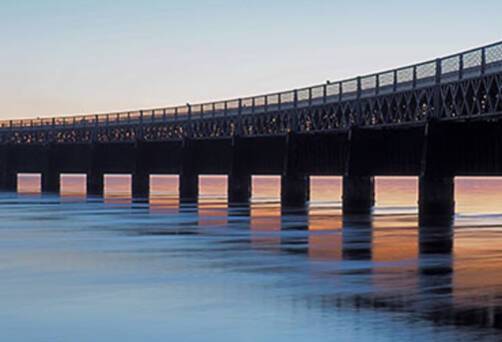 Bridge on the River Tay in Dundee